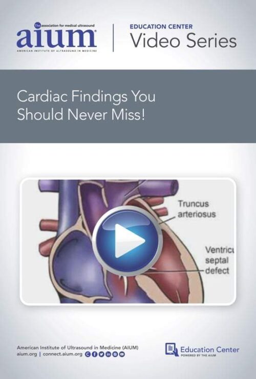 aium cardiac findings you should never miss medical video courses