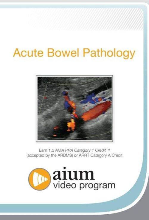 aium point of care ultrasound assessment of acute bowel pathology medical video courses