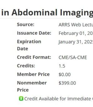 ARRS Advances in Abdominal Imaging 2022